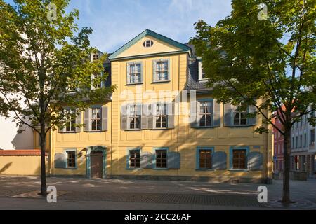 In Germania, in Turingia, Weimar, vista di casa e museo Foto Stock