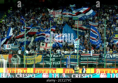 Milano Italia, 16 settembre 2006, 'G.MEAZZA SAN SIRO' Stadium, Serious Football Championship A 2006/2007, FC Inter - UC Sampdoria : tifosi di Sampdoria durante la partita Foto Stock