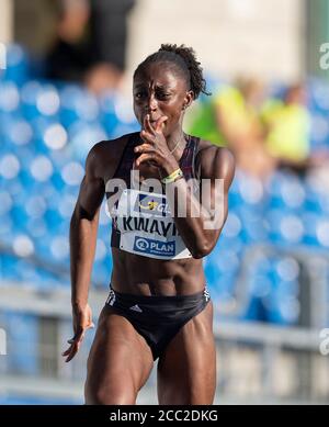 Lisa Marie KWAYIE (Neukoellner SF) Action, Preliminary run femminile di 100m, su 08.08.2020 campionati tedeschi di atletica 2020, dal 08.08. - 09.08.2020 a Braunschweig/Germania. Â | utilizzo in tutto il mondo Foto Stock