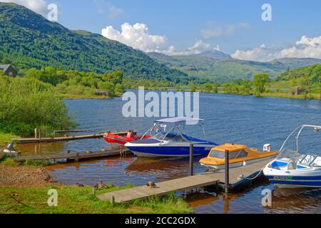 Loch Lomond a Ardlui, Argyll & Bute, Scozia. Foto Stock