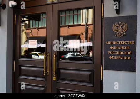 Ministero russo della costruzione delle finanze 2020 estate 1 Foto Stock