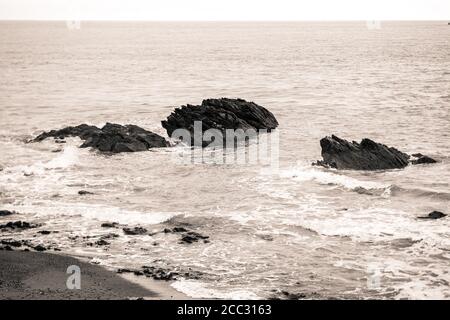 Fotografia di alta qualità della costa di Wicklow in Irlanda Foto Stock