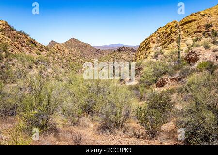 Apache Trail Scenic Drive Foto Stock