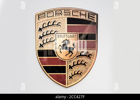 Bamberga, Germania 15 agosto 2020: Symbolbilder - 2020 Symbolbild Porsche a Bamberga | usage worldwide Foto Stock