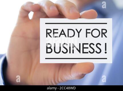 pronto per il business Foto Stock