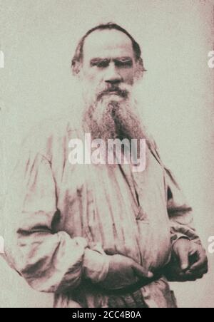 Conte Leo Tolstoj (1828 - 1910) era un autore russo che è considerato come uno dei più grandi autori di tutti i tempi. Egli ha ricevuto più candidature per la Foto Stock