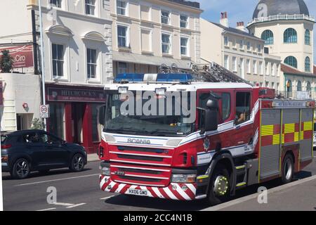 Motore antincendio della contea inglese. Foto Stock