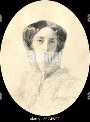Winterhalter Franz Xavier - Grande Duchessa Olga Nikolaievna 1 - Scuola tedesca - 19 ° secolo Foto Stock