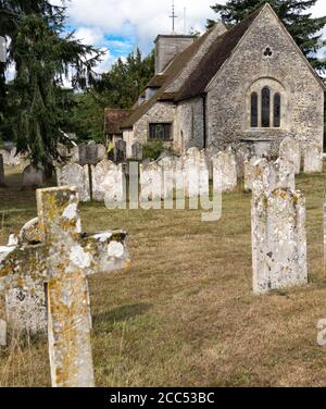 Sepoltura di Firenze Nightingale presso la chiesa di Santa Margherita Di Antioch nel villaggio di Wellow in Hampshire Foto Stock