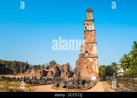 Chiesa di Sant'Agostino è una rovina Chiesa complesso situato nella vecchia di Goa in India Foto Stock