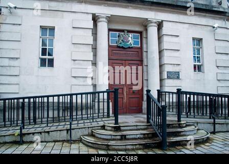 La Corte di giustizia reale, Belfast città, Irlanda del Nord, Regno Unito Foto Stock