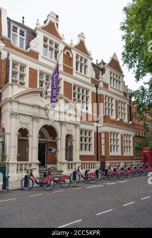 Biblioteca pubblica di Mayfair a South Audley Street, Mayfair, Londra, Regno Unito. Foto Stock