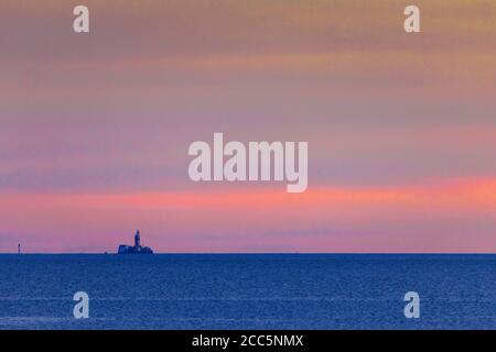 Carro di perforazione a olio Mittelplate nel Meldorfer Bucht Foto Stock