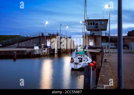 Porto di Meldorf Foto Stock