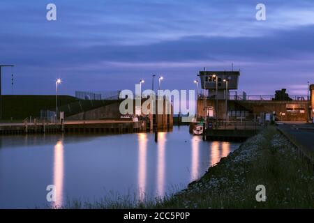 Porto di Meldorf Foto Stock