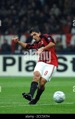 Milano Italia, 24 ottobre 2007,' Stadio SAN SIRO', UEFA Champions League 2007/2008 , AC Milan - FC Shakhtar : Gennaro Gattuso in azione durante la partita Foto Stock