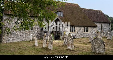 Sepoltura di Firenze Nightingale presso la chiesa di Santa Margherita Di Antioch nel villaggio di Wellow in Hampshire Foto Stock