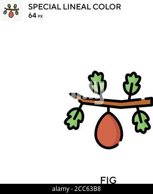 Figura icona del vettore di colore lineare di tipo soeciale. Modello di disegno simbolo illustrazione per elemento dell'interfaccia utente Web mobile. Illustrazione Vettoriale