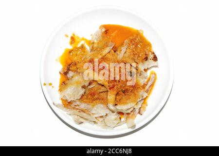 pane piatto stratificato di porotta o naan a base di maida o farina integrale di frumento. Foto Stock