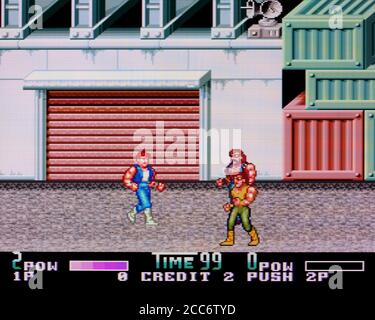 Double Dragon 2 - The Revenge - CD di PC Engine Videogioco - solo per uso editoriale Foto Stock
