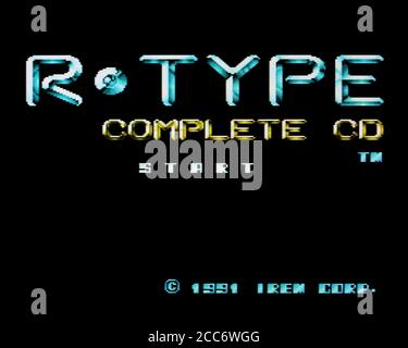 R-Type complete - PC Engine CD Videogioco - uso editoriale solo Foto Stock