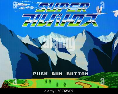 Super Albatros - PC Engine CD Videogioco - uso editoriale solo Foto Stock
