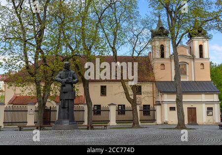 26 aprile 2018 Vilnius, Lituania, chiesa cattolica della Santa Croce (chiesa di bonifratra) a Vilnius. Foto Stock