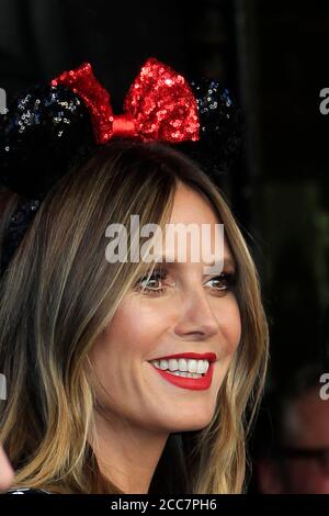 LOS ANGELES - GENNAIO 22: Heidi Klum alla cerimonia della Stella del mouse di Minnie sulla Hollywood Walk of Fame il 22 Gennaio 2018 a Hollywood, CA Foto Stock