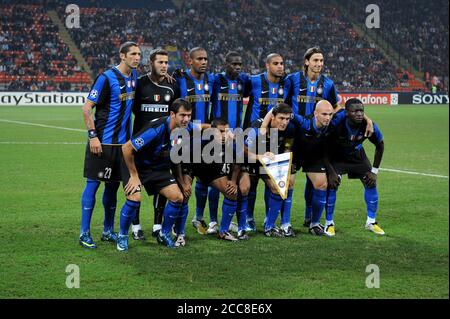 Adriano Inter 1 OTTOBRE 2008 calcio UEFA Champions League Gruppo B