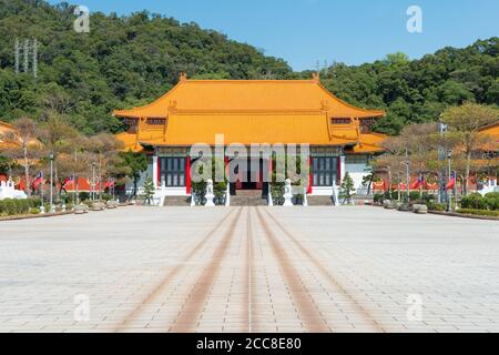 Taipei, Taiwan - Santuario nazionale dei Martiri rivoluzionari (Santuario dei Martiri di Taipei), un famoso luogo turistico di Taipei, Taiwan. Foto Stock