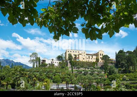 Giardini botanici del castello di Trauttmansdorff, Alto Adige Foto Stock