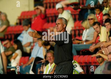 Crewe Alexandra / Wolverhampton Wanderers a Gresty Road in Pre-season friendly 26/07/2006. Mick McCarthy Foto Stock