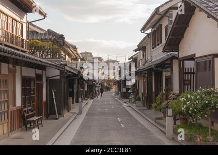 Okayama, Giappone - il quartiere storico di Kurashiki Bikan, un famoso luogo turistico in Kurashiki, Okayama, Giappone. Foto Stock