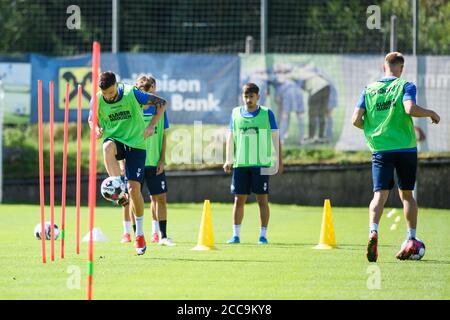 Marco Djuricin (KSC) sulla palla. GES/Calcio/2. Bundesliga: Karlsruher SC - campo di allenamento, 08/20/2020 Calcio: 2. Bundesliga: Campo di addestramento KSC, Bad Leonfelden, Austria, 20 agosto 2020 | utilizzo in tutto il mondo Foto Stock