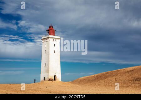 Rubjerg Knude Fyr (faro), Jutland del Nord, Danimarca Foto Stock