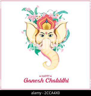 Felice Ganesh Chaturthi Illustrazione Vettoriale