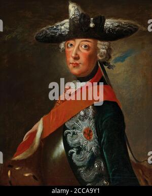 Ritratto di Federico II di Prussia (1712-1786). Museo: COLLEZIONE PRIVATA. Autore: ANONIMO. Foto Stock