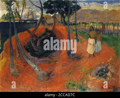 Idillio a Tahiti (Idylle à Tahiti). Museo: Fondazione E. G. Bührle Collezione, Zurigo. Autore: Paul Eugéne Henri Gauguin. Foto Stock