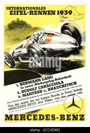 1939 Eifelrennen sulla Nürburgring. Museo: COLLEZIONE PRIVATA. Autore: WALTER GOTSCHKE. Foto Stock