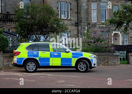 Portobello, Edimburgo, Scozia, Regno Unito. 20 agosto 2020. La polizia continua a fare pattugliamenti di routine sul lungomare. Foto Stock