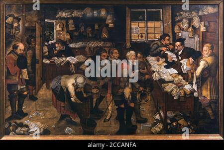 L'Avvocato Village. Museo: Museo voor Schone Kunsten, Gand. AUTORE: PIETER BRUEGHEL IL GIOVANE. Foto Stock