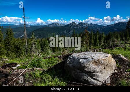 Selkirk Mountain Range nell'Idaho settentrionale Foto Stock