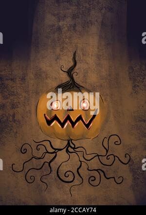 Illustrazione del personaggio a tema Halloween Foto Stock