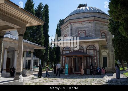 Vista dalla Tomba del Sultano Selim di Yavuz a Istanbul, Turchia, il 20 agosto 2020. Selim i, conosciuto come Selim il Grim o Selim il Resolute. Foto Stock