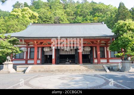 Kyoto, Giappone - Tempio Kurama-dera a Kyoto, Giappone. Il tempio fu fondato nell'VIII secolo d.C. Foto Stock
