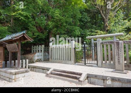 Kyoto, Giappone - Tomba dell'imperatrice Kenshi a Fushimi, Kyoto, Giappone. Fujiwara no Kenshi (1057-1084) fu imperatrice-consorte dell'Imperatore Shirakawa. Foto Stock