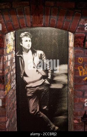 John Lennon, il museo della storia dei Beatles, Liverpool Foto Stock