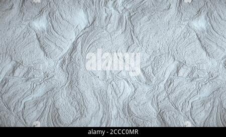 Pietra terra sabbia sfondo bianco magico. Rendering 3D Foto Stock