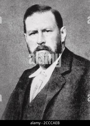 BRAM STOKER (1847-1912) scrittore irlandese - Dracula - e teatro responsabile aziendale Foto Stock