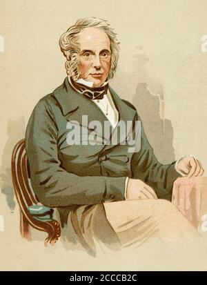 HENRY JOHN TEMPLE, III visconte Palmerston (1784-1865) statista e primo ministro britannico circa 1855 Foto Stock
